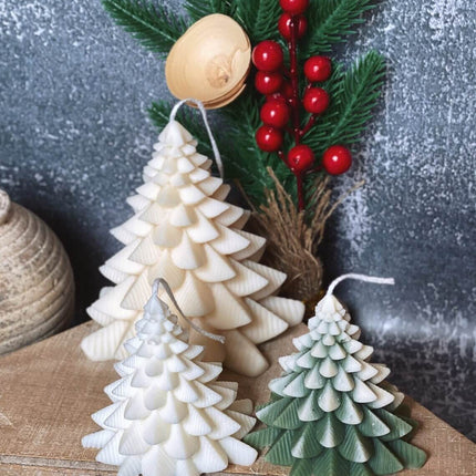 Christmas Fir Tree Candles - Festive Holiday Decor for Your Home
