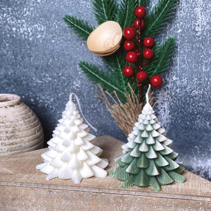 Christmas Fir Tree Candles - Festive Holiday Decor for Your Home