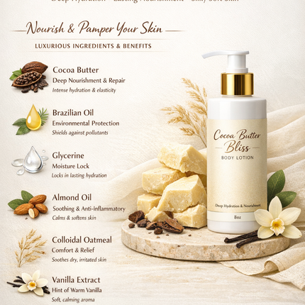 Cocoa Butter Bliss Body Lotion 8oz
