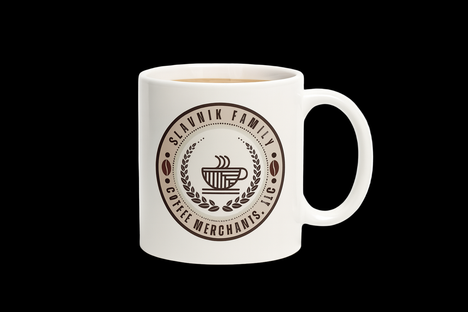 Coffee Mug with Circular Logo