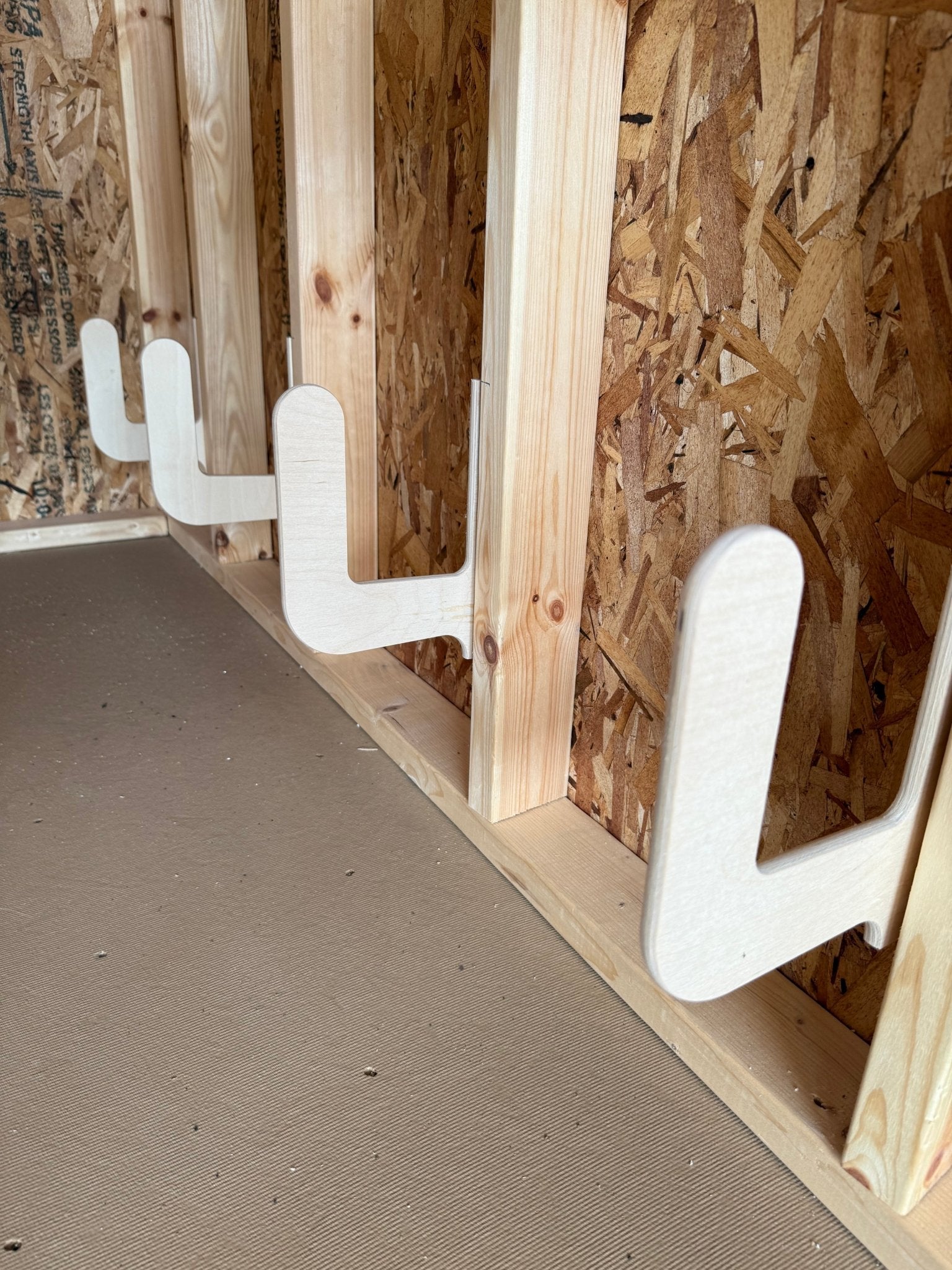 Cornhole Board Storage Rack – Shed Organizer & Tool Rack