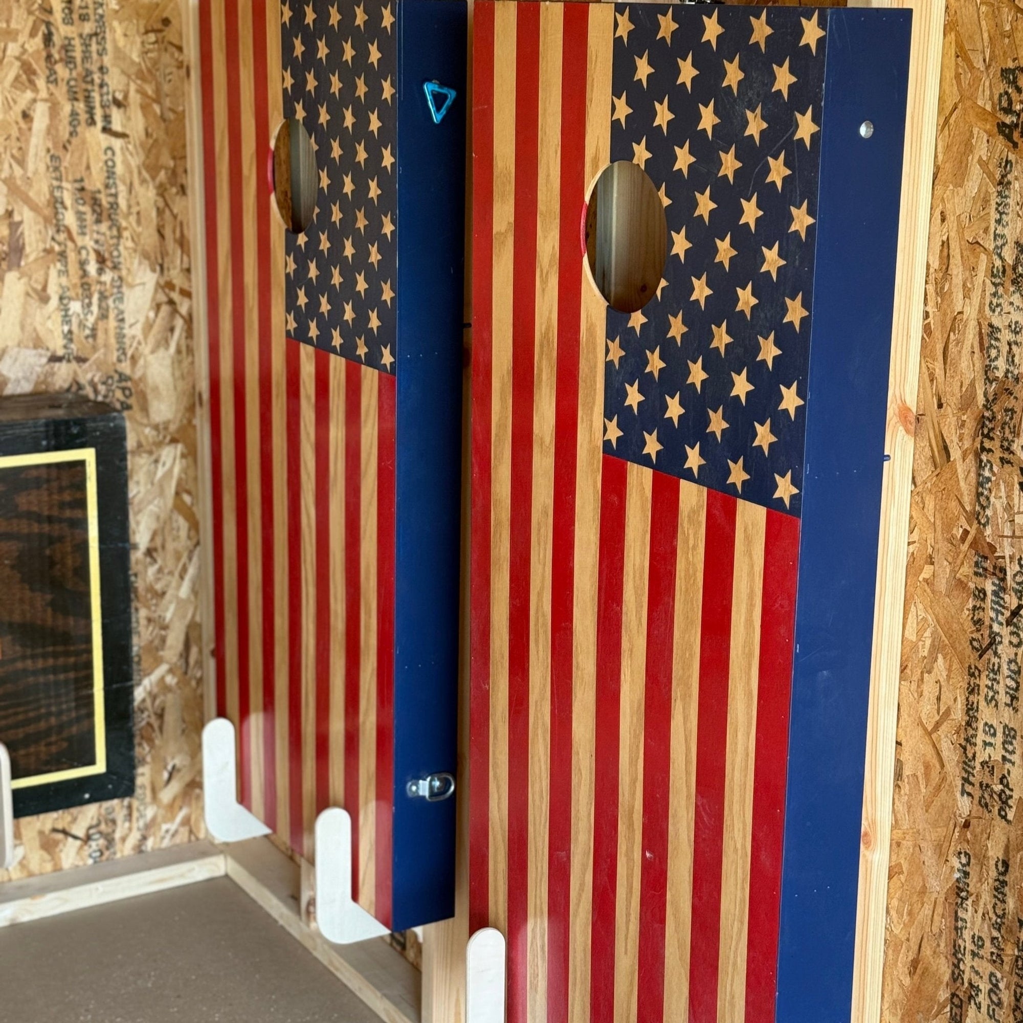 Cornhole Board Storage Rack – Shed Organizer & Tool Rack