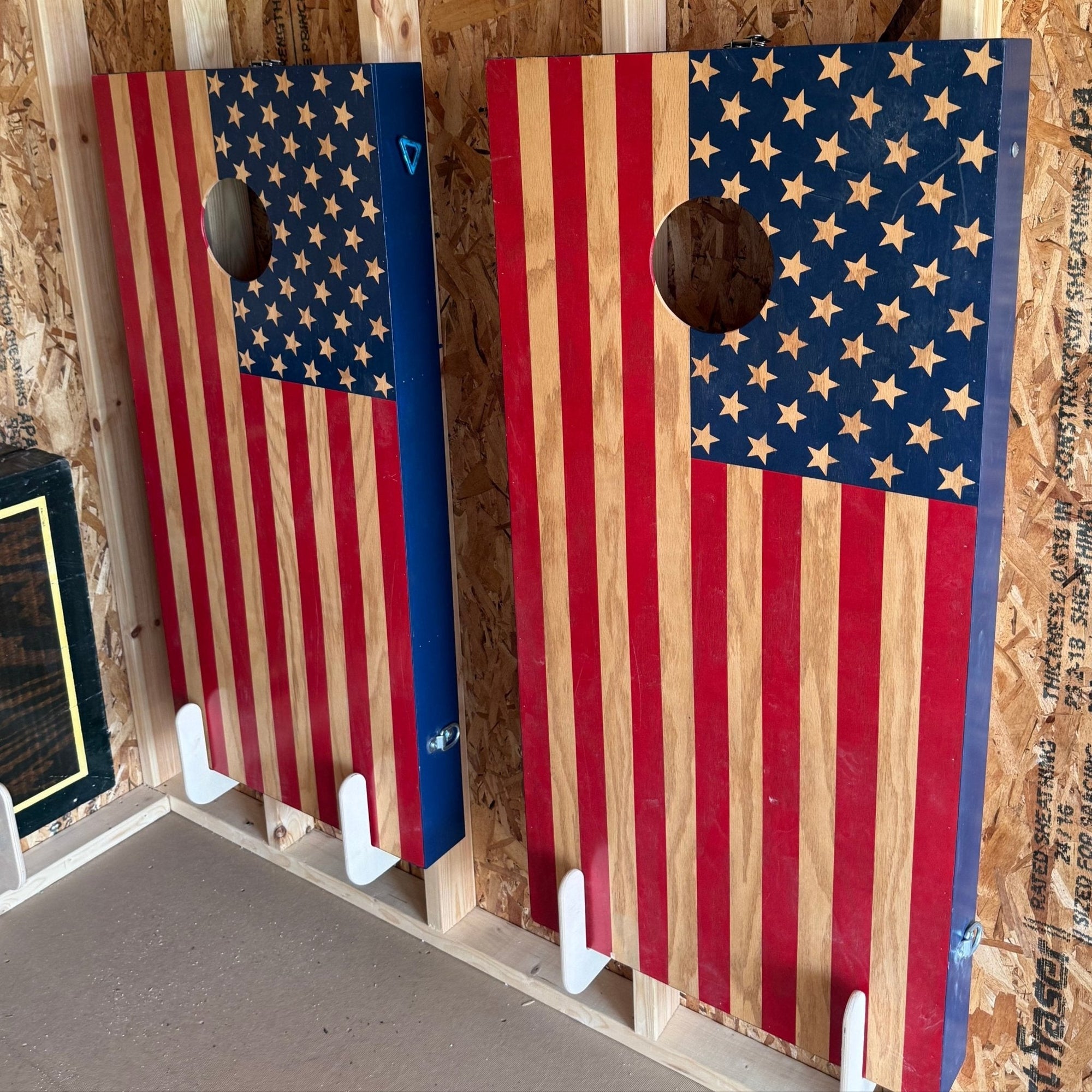 Cornhole Board Storage Rack – Shed Organizer & Tool Rack