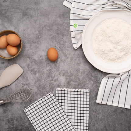 Stripe & Check Kitchen Towel Set