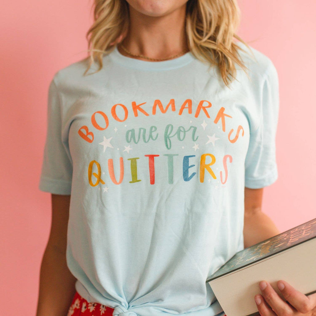 Pippi Post - Bookmarks Are For Quitters - Pippi Tee - Sea Salt