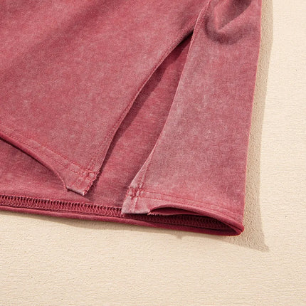 One Shoulder Half Sleeve Oversized Tunic T Shirt