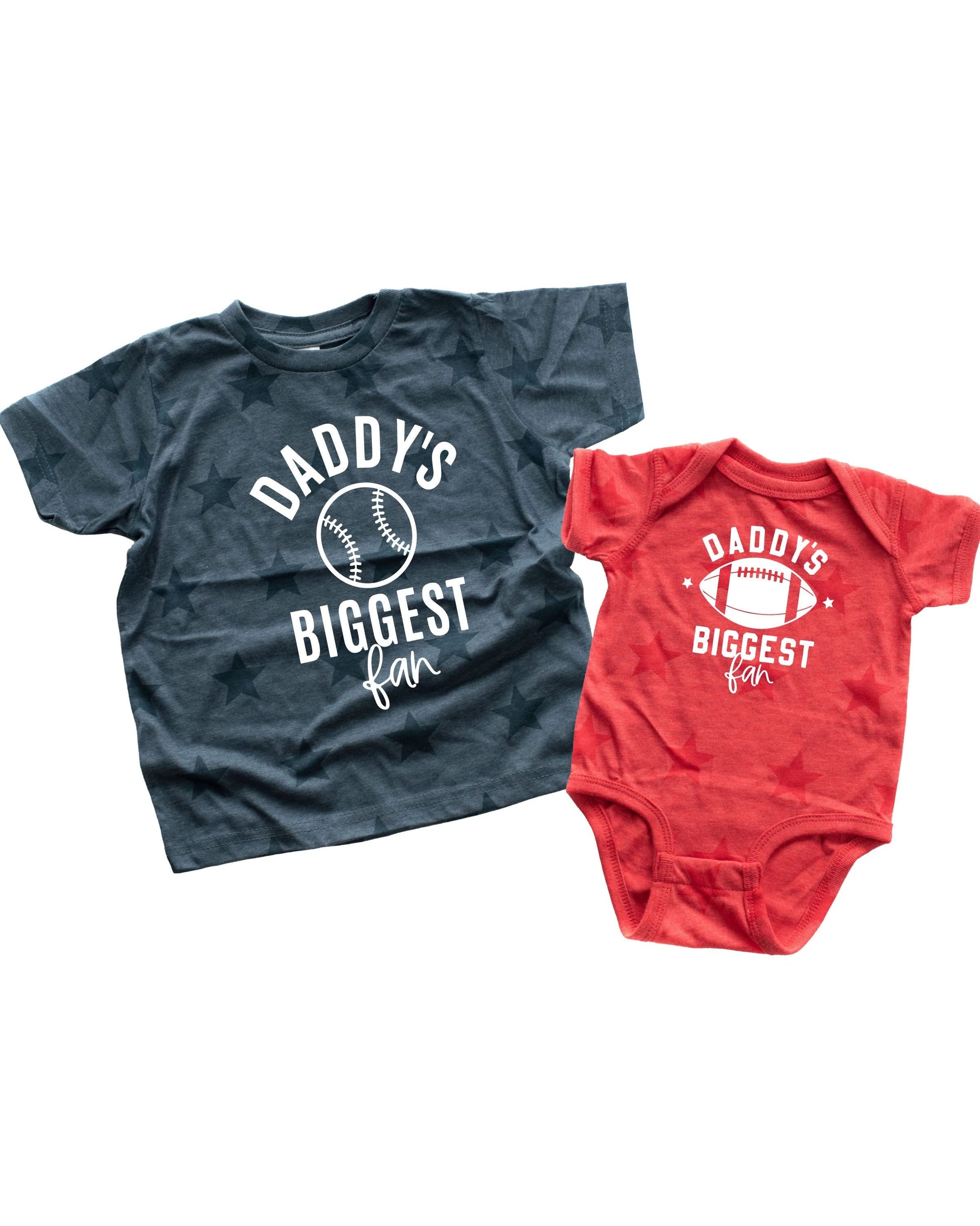 Daddy's Biggest Fan - (Choose Your Sport) - Child STAR Tee