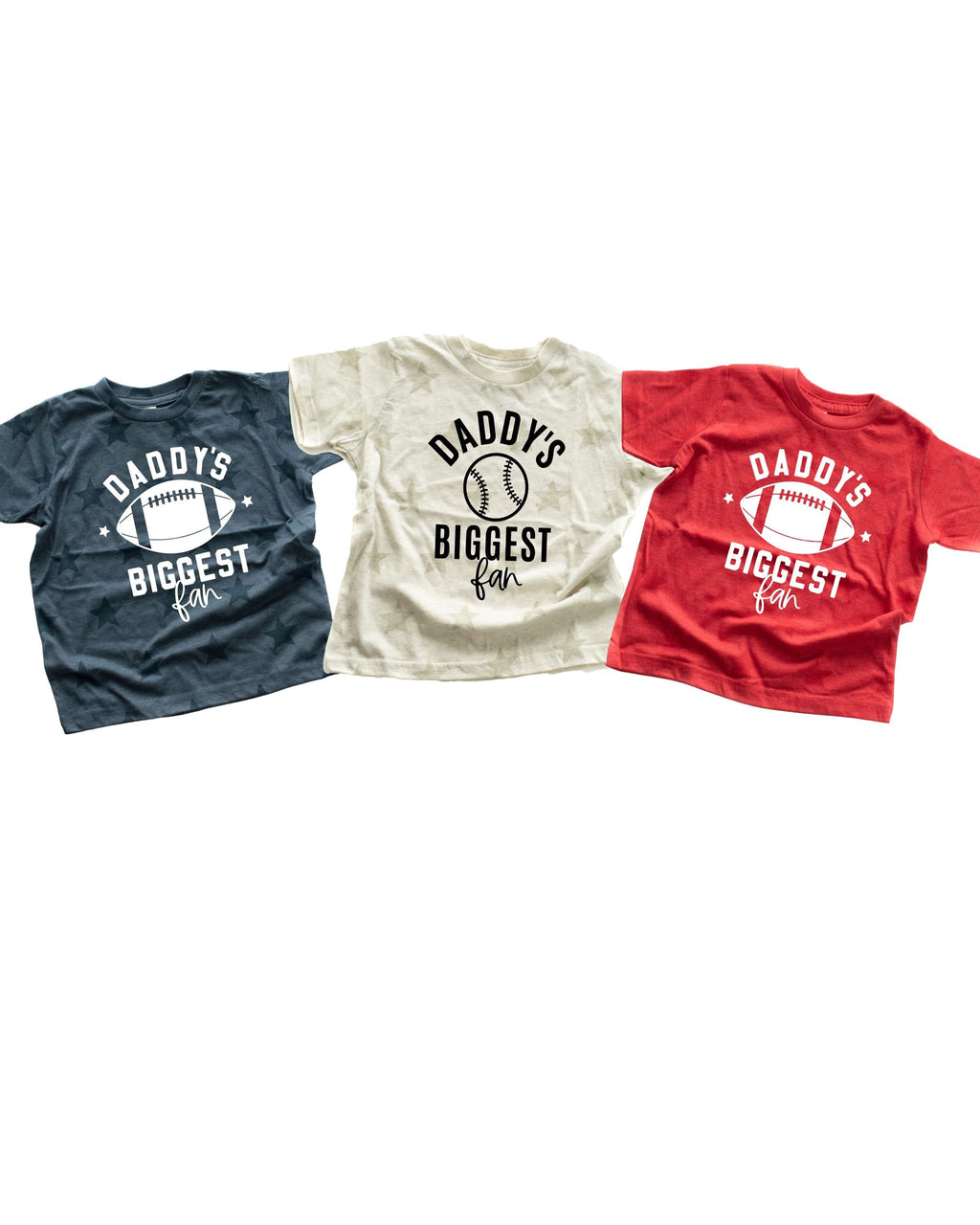 Daddy's Biggest Fan - (Choose Your Sport) - Child STAR Tee