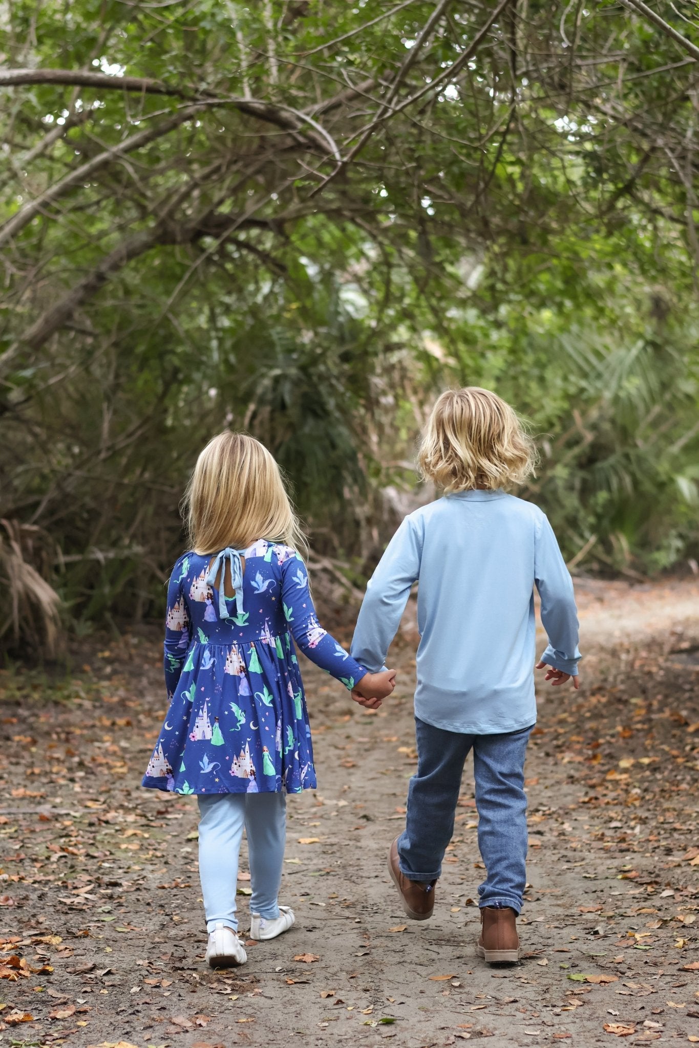 Dancing Dragons Long Sleeve Empire Tunic Set