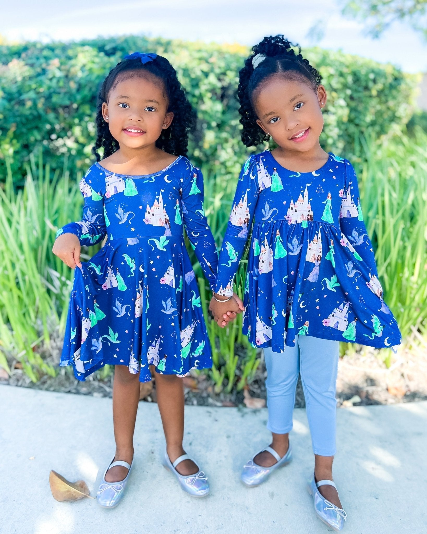 Dancing Dragons Long Sleeve Empire Tunic Set