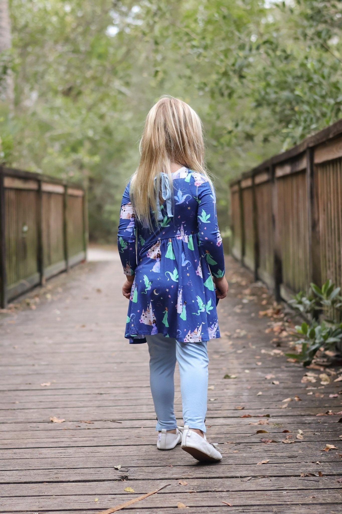 Dancing Dragons Long Sleeve Empire Tunic Set