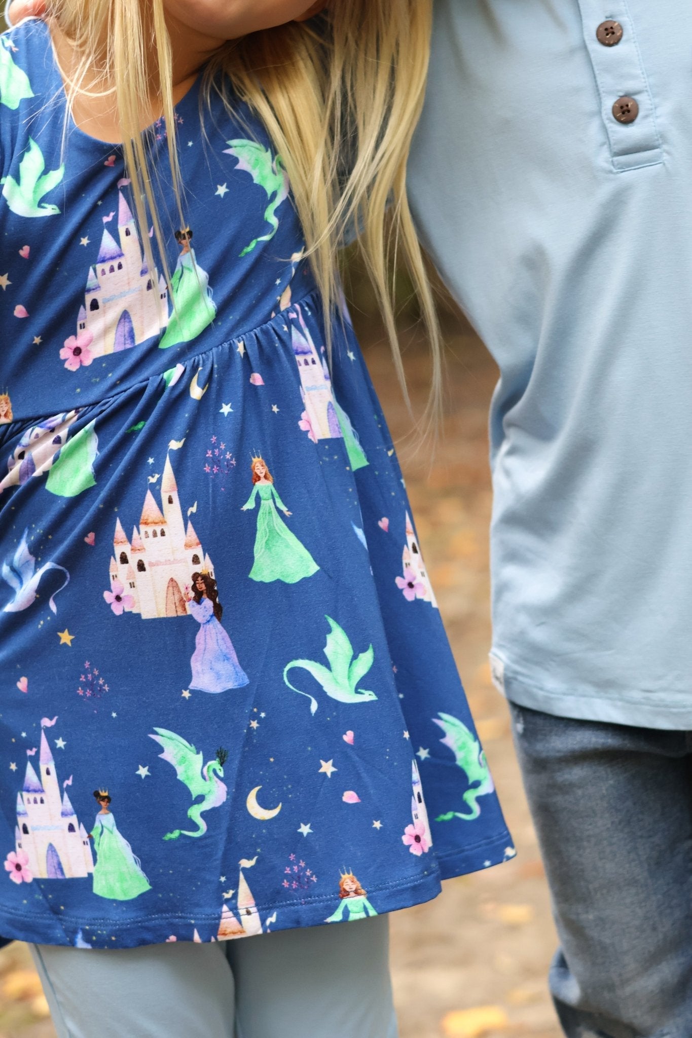 Dancing Dragons Long Sleeve Empire Tunic Set