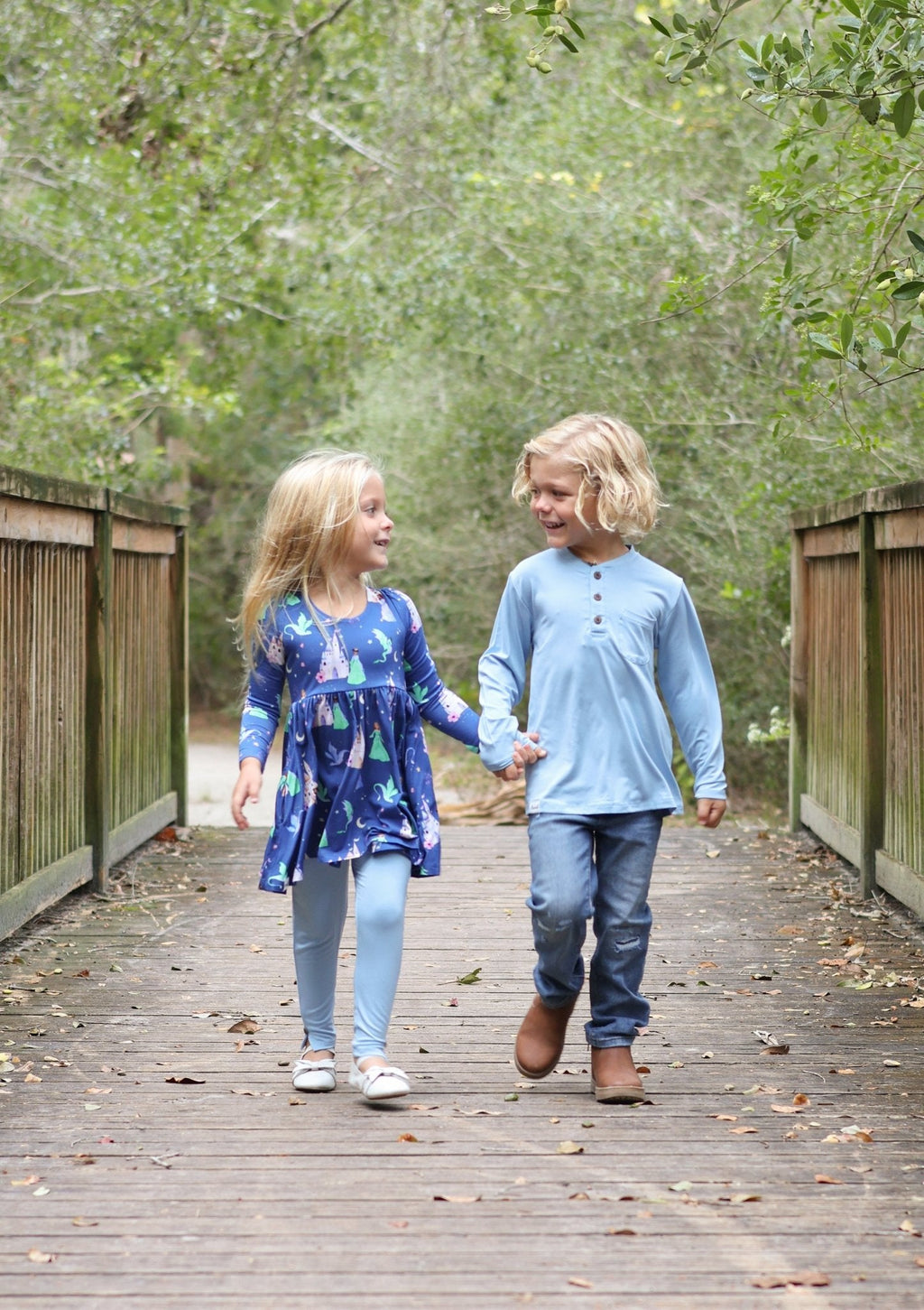 Dancing Dragons Long Sleeve Empire Tunic Set