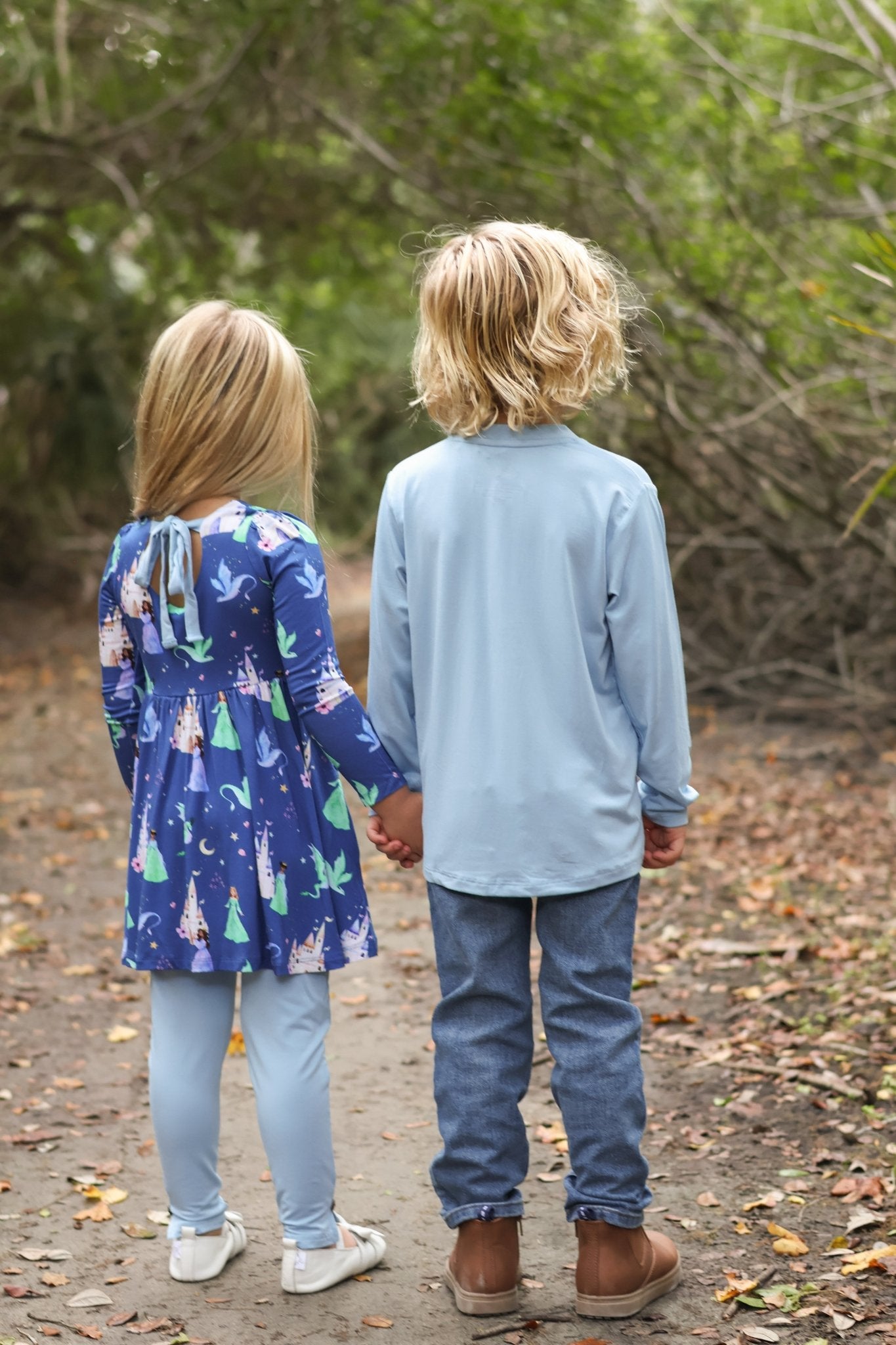 Dancing Dragons Long Sleeve Empire Tunic Set