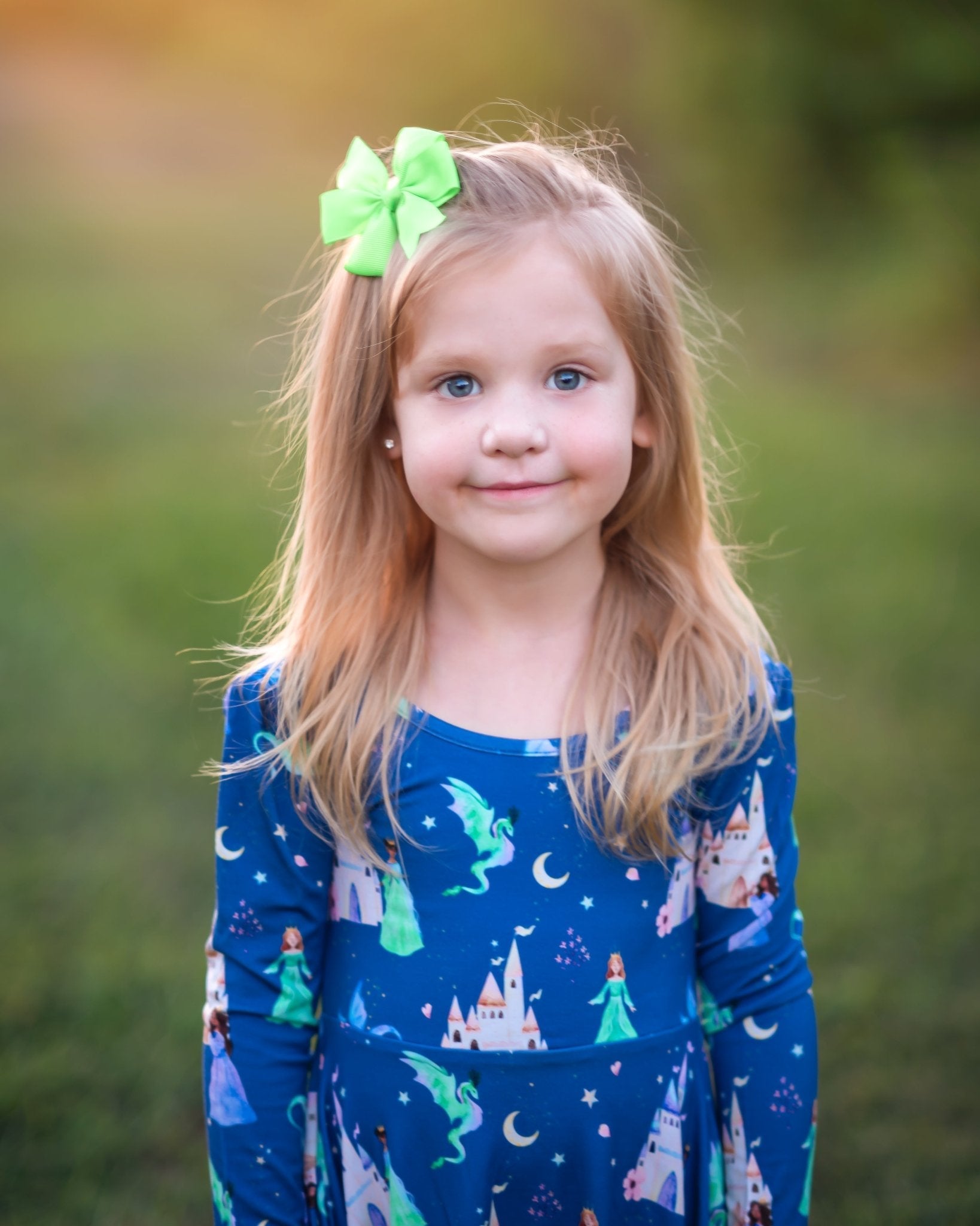 Dancing Dragons Long Sleeve Twirl Dress