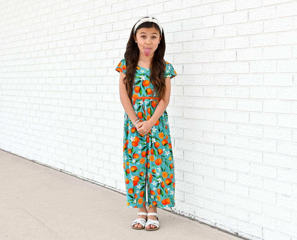 Darlin' Clementine Wide Leg Romper