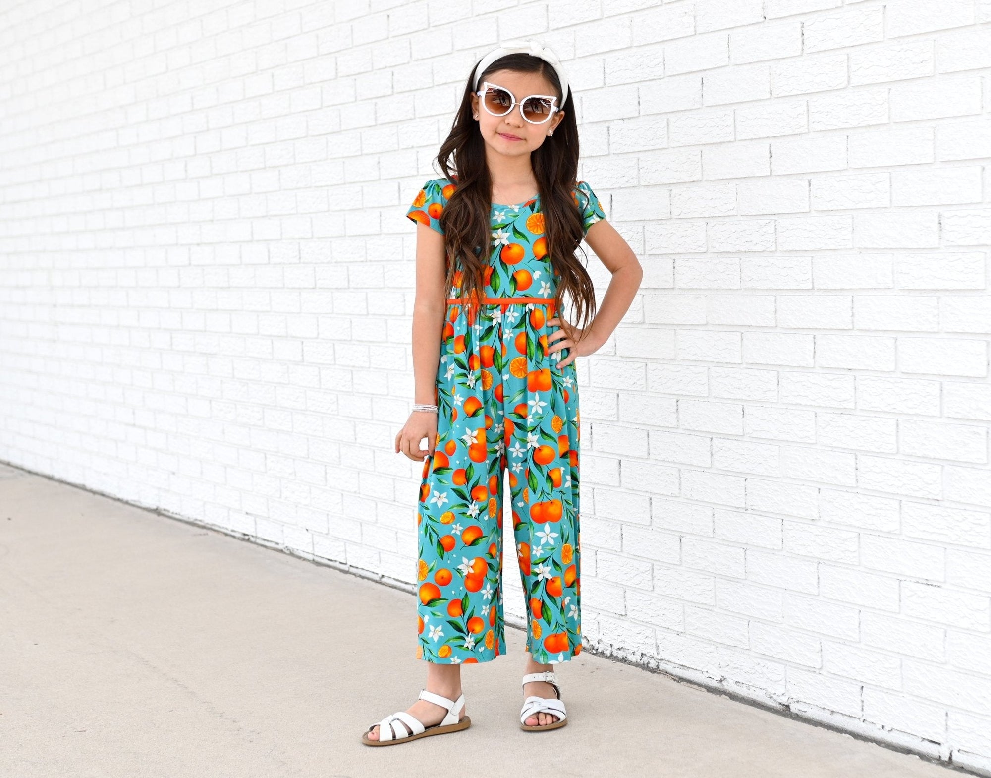 Darlin' Clementine Wide Leg Romper