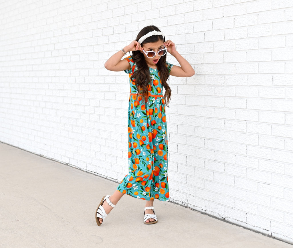 Darlin' Clementine Wide Leg Romper