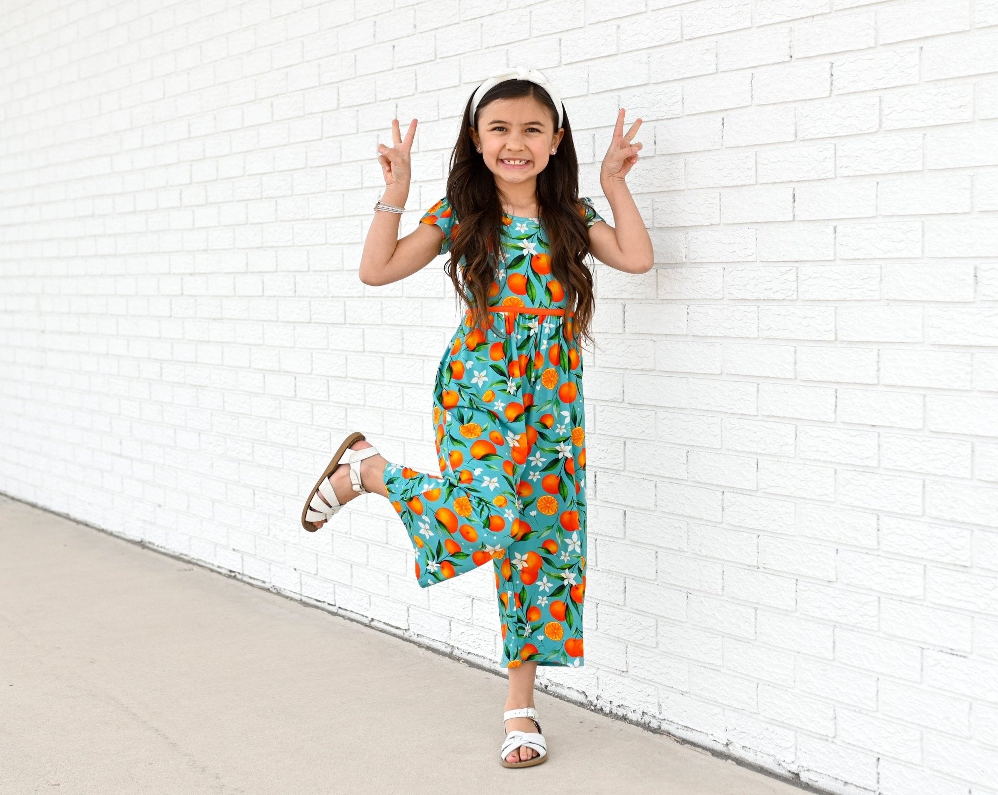 Darlin' Clementine Wide Leg Romper