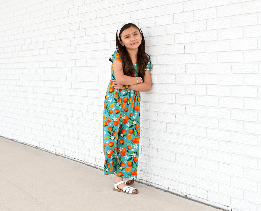 Darlin' Clementine Wide Leg Romper