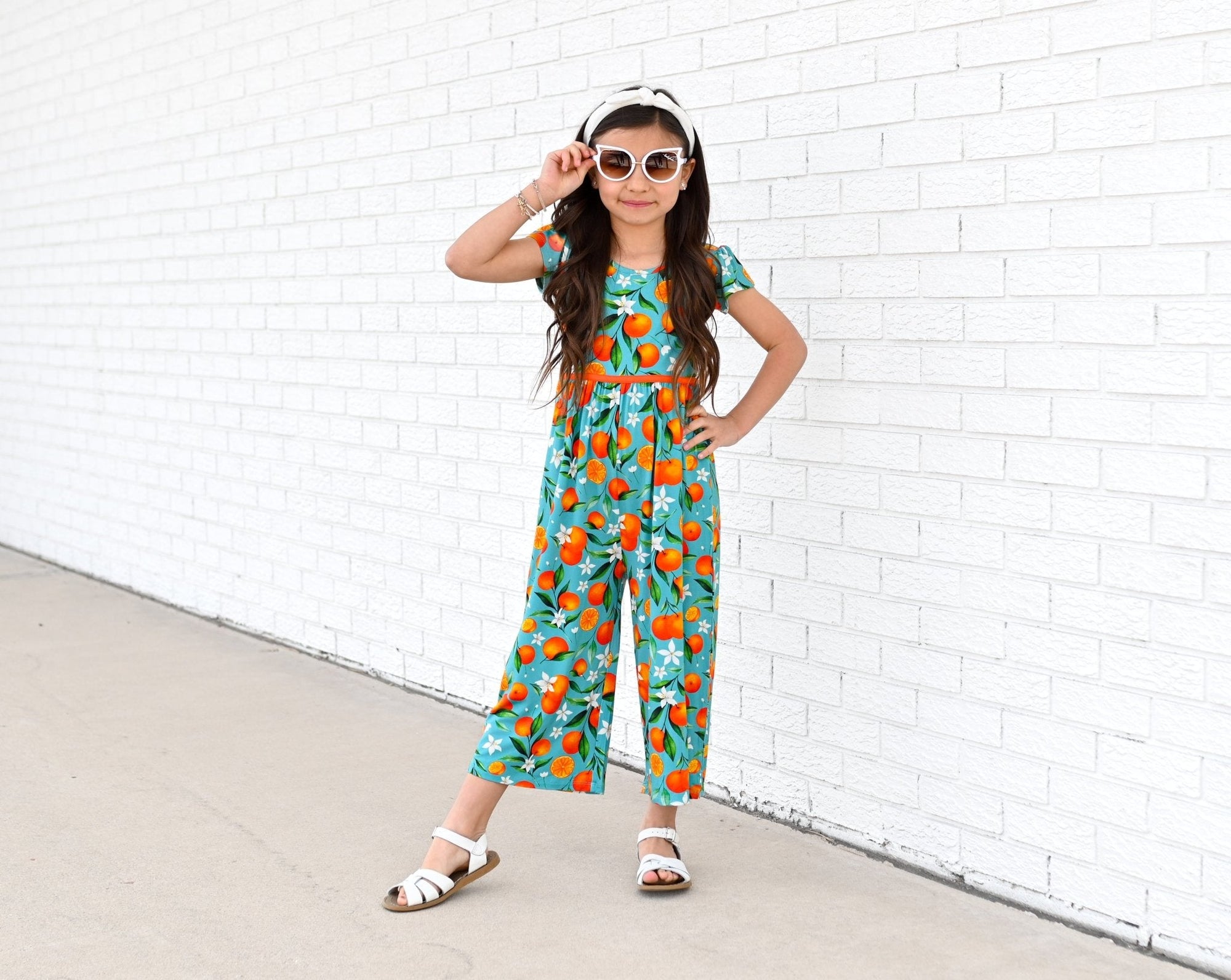 Darlin' Clementine Wide Leg Romper