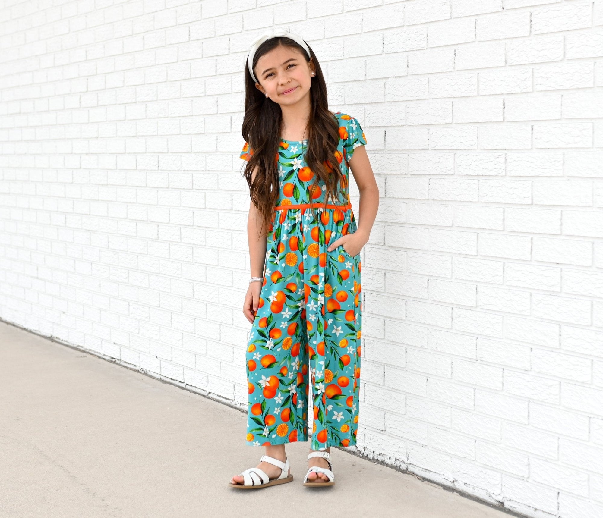Darlin' Clementine Wide Leg Romper