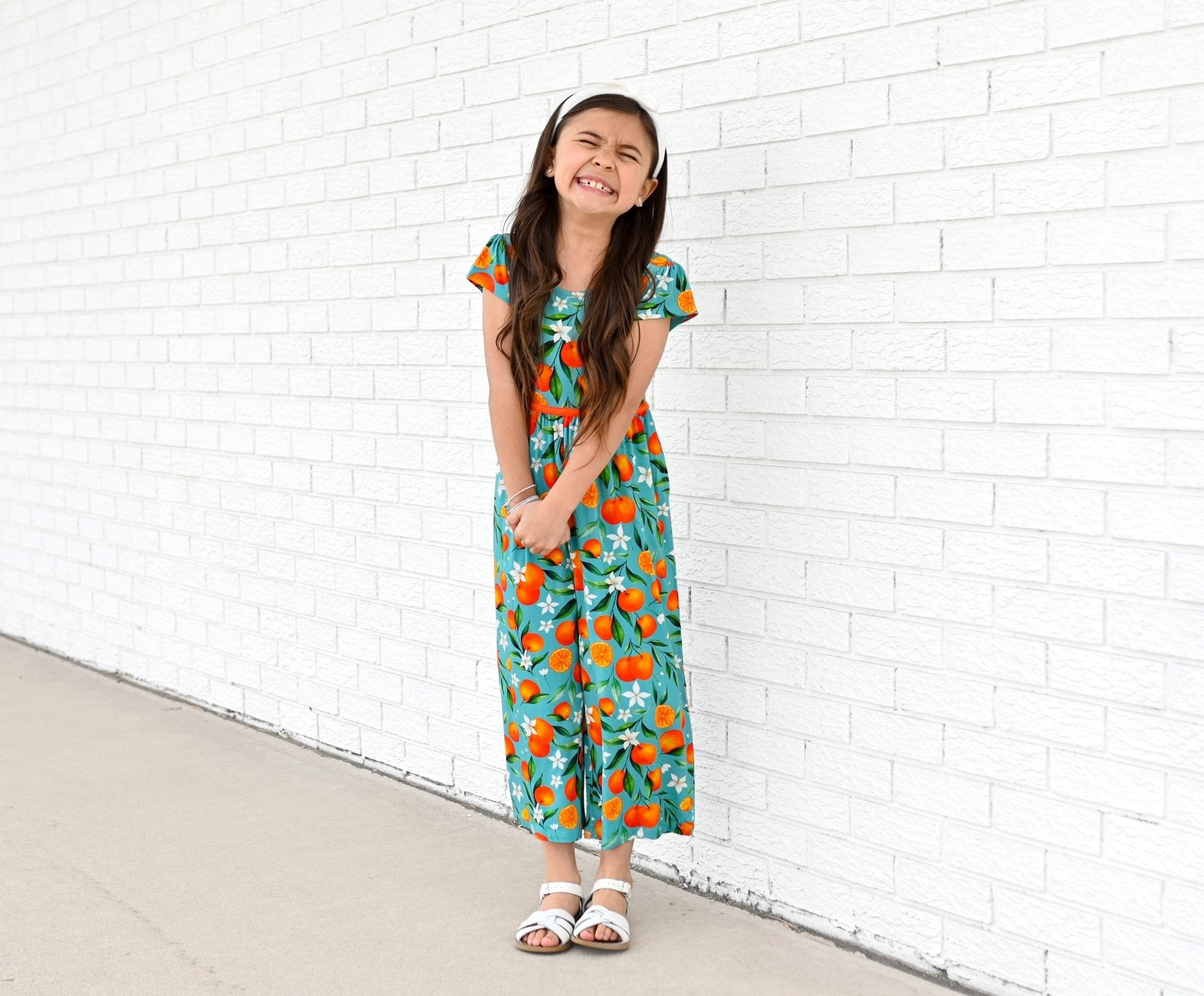 Darlin' Clementine Wide Leg Romper