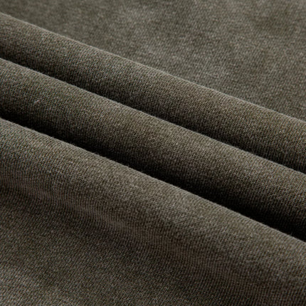 Lace Patchwork Detail Notched Mineral Wash Sweatshirt