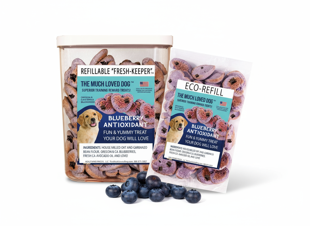 Much Loved Dog Training Treats - Blueberry Antioxidant 6 oz.