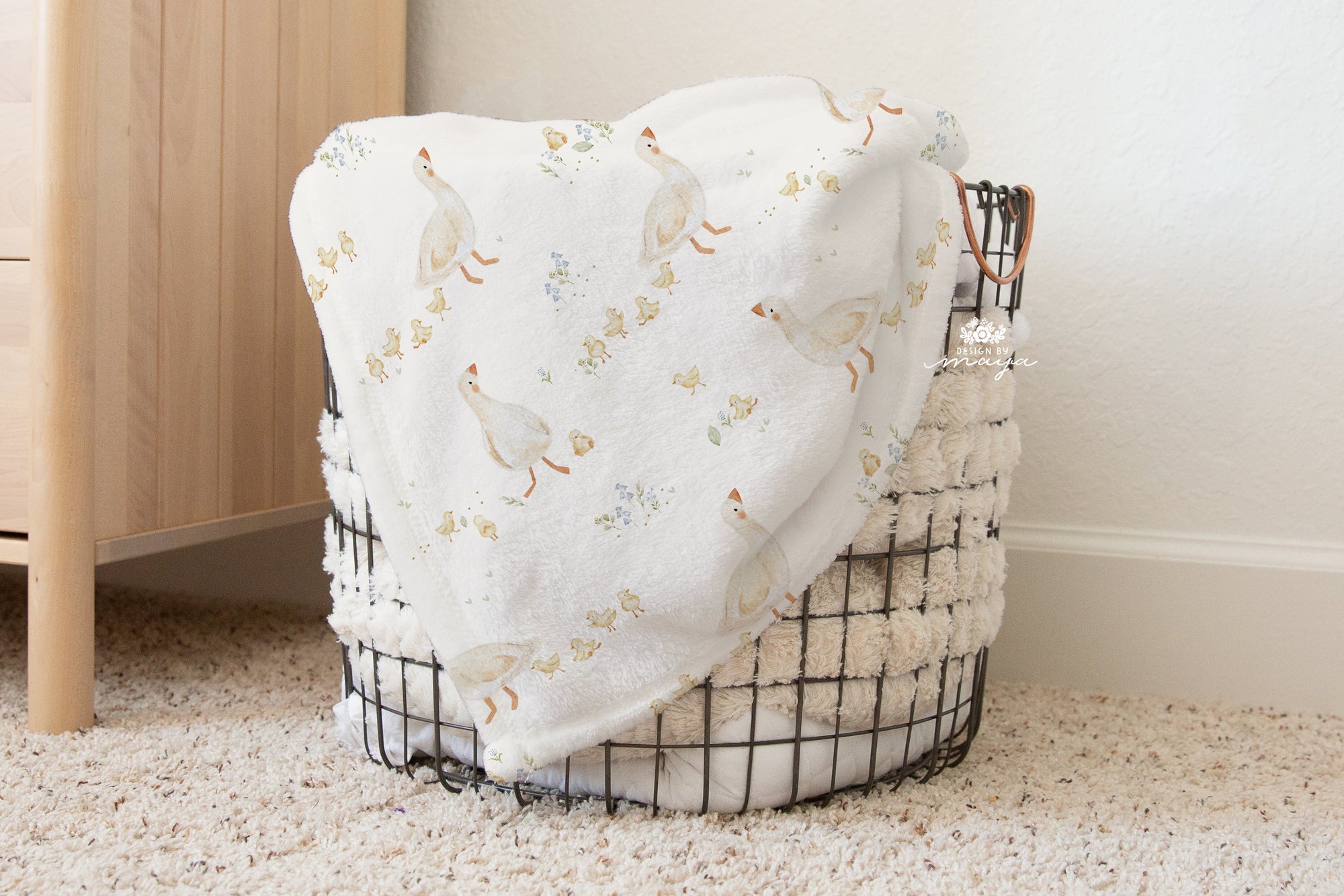 Baby Animals Alphabet - Vintage Baby Blanket