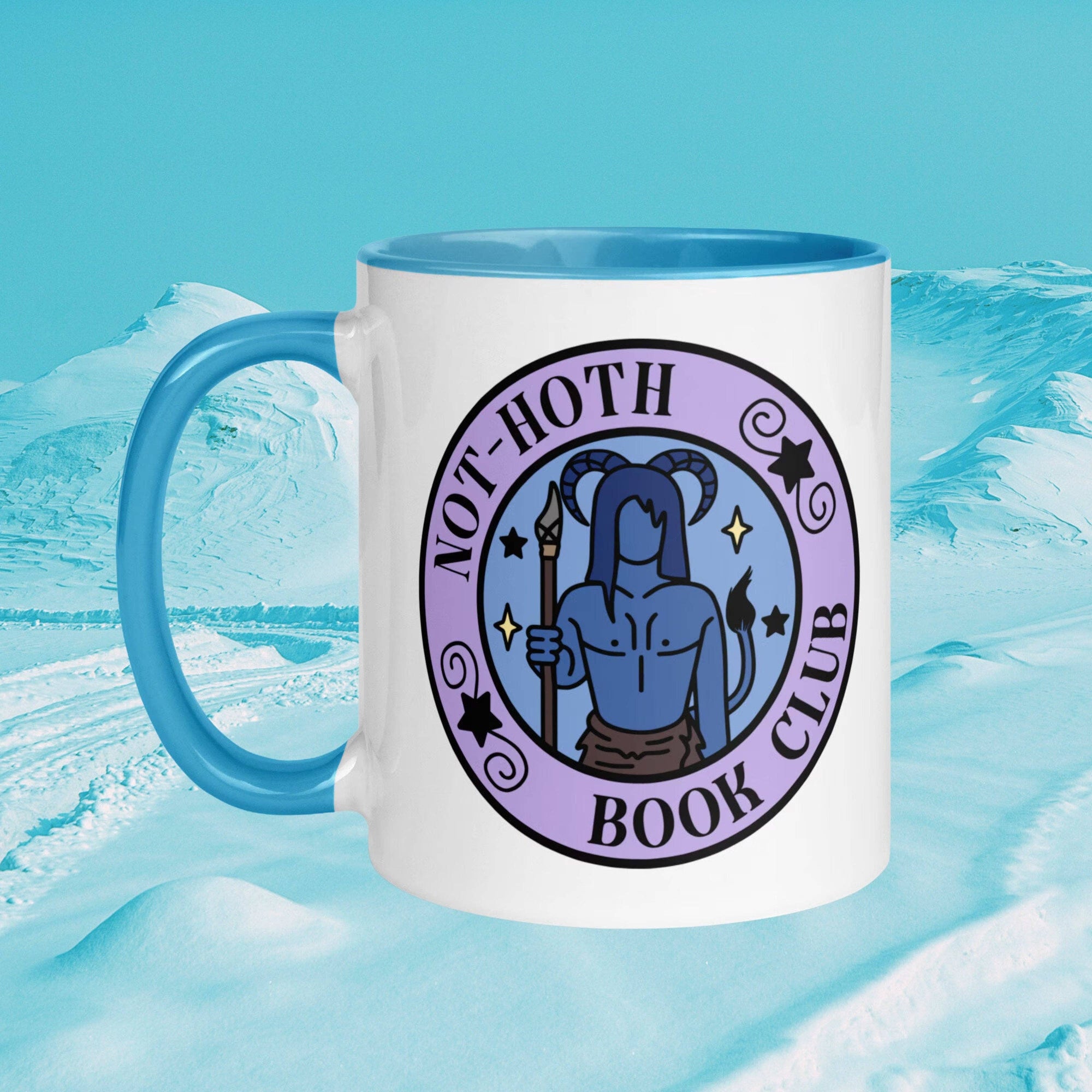 CrescentCatCo - Not Hoth Book Club Mug | Alien Smut Bookish Mug | Sci Fei Monster Romance Coffee Cup | Barbarian Book Lover Gift | Ice Planet Merch
