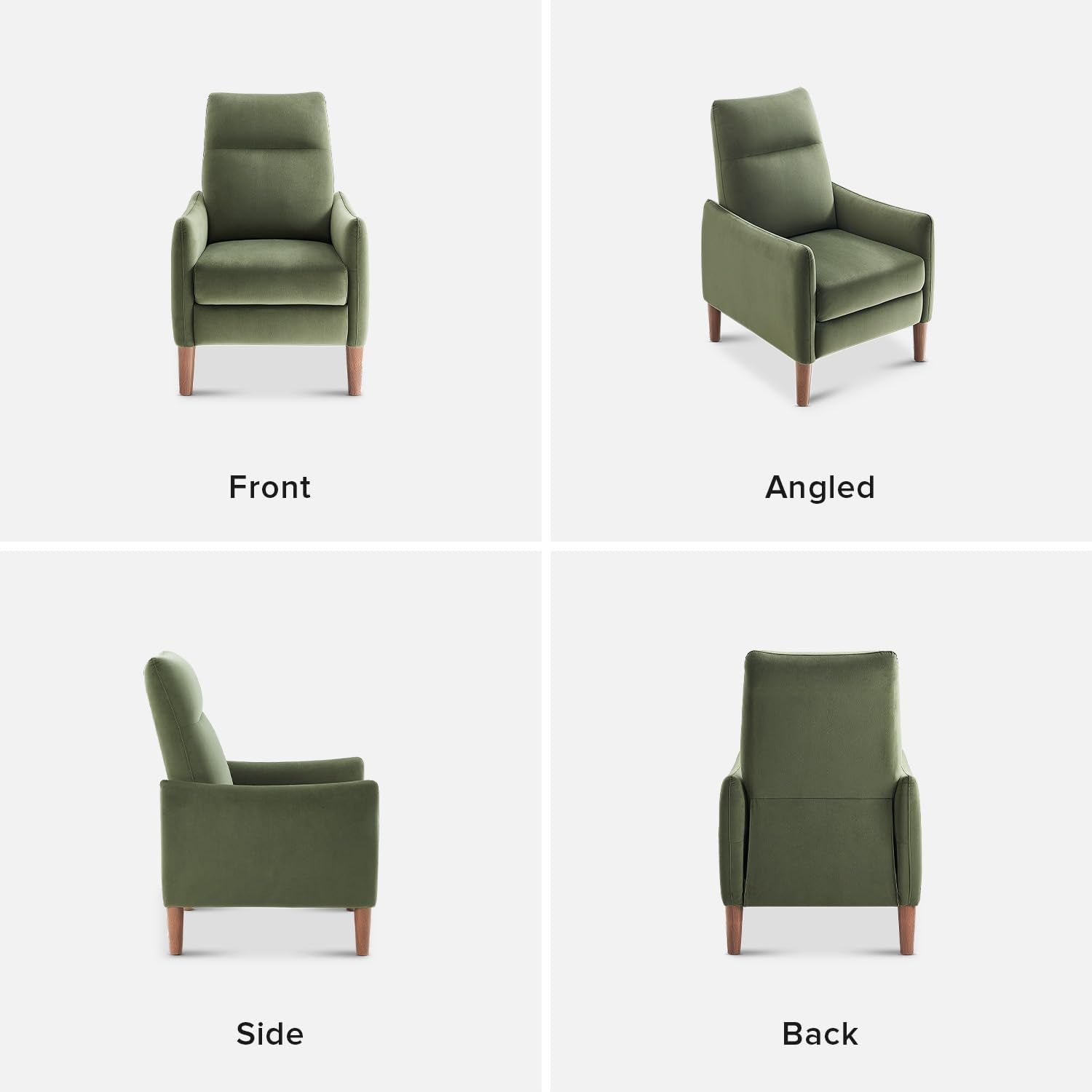 Arthur Recliner Chair with 3 Positions, Accent Chair, Mid Century