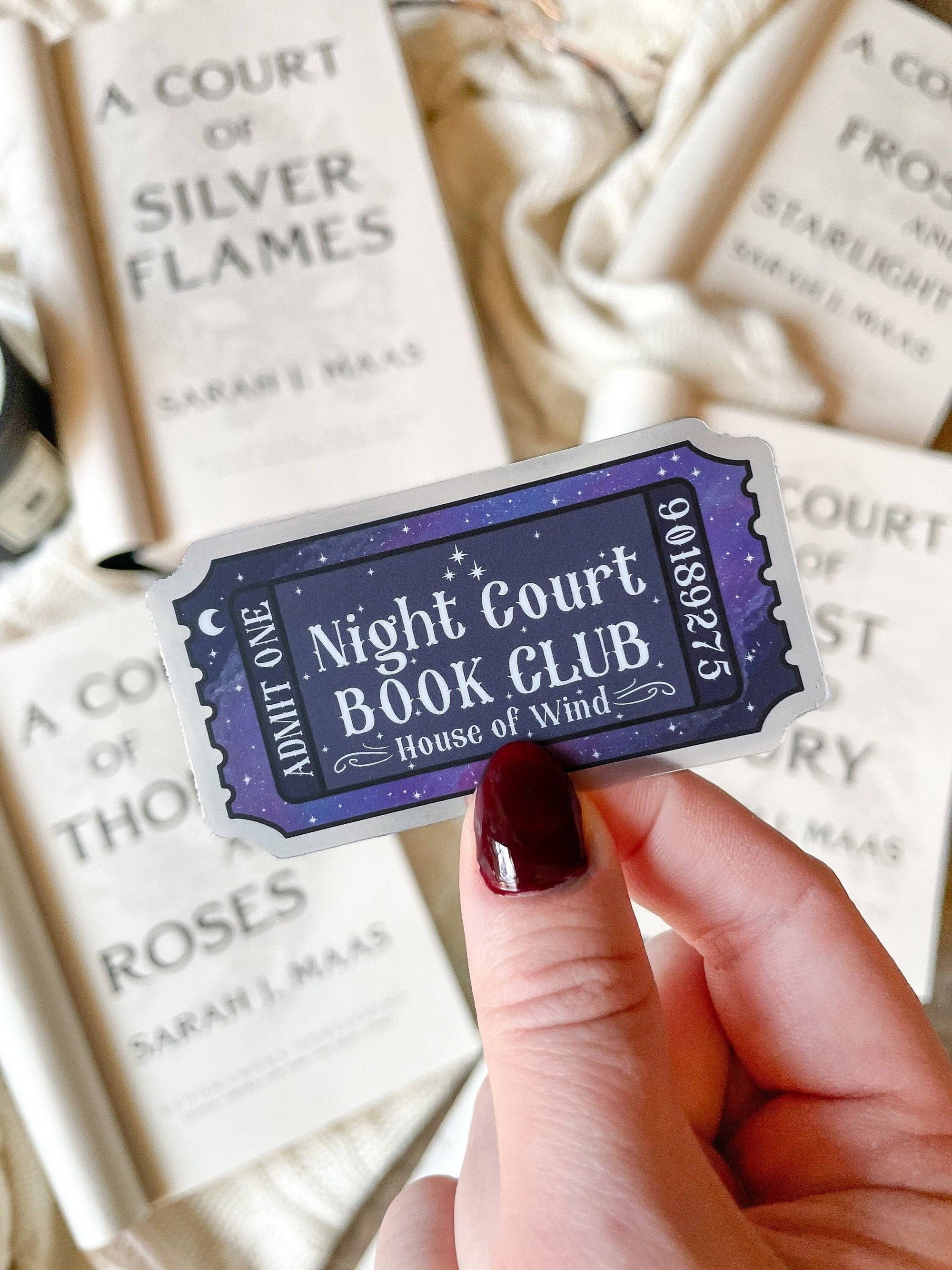 Meaggie Moos - Night Court Book Club Ticket Sticker | ACOTAR