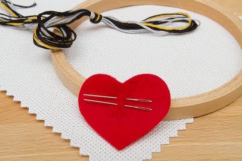 Deluxe Cross Stitch Kit – “Live Laugh Lorazepam” Funny Floral Pattern