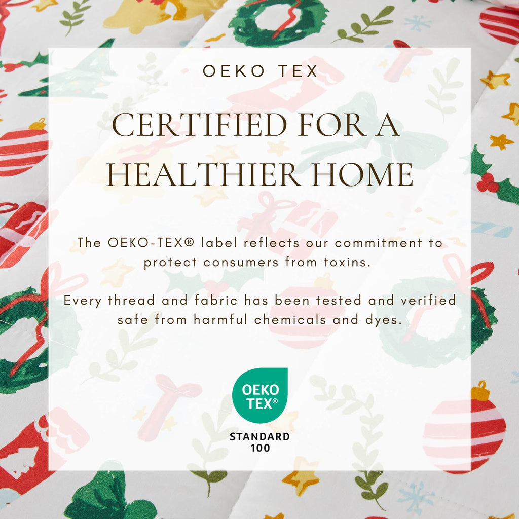 Reversible Christmas Comforter and Sham Set - Holiday / Lodge Odette Collection