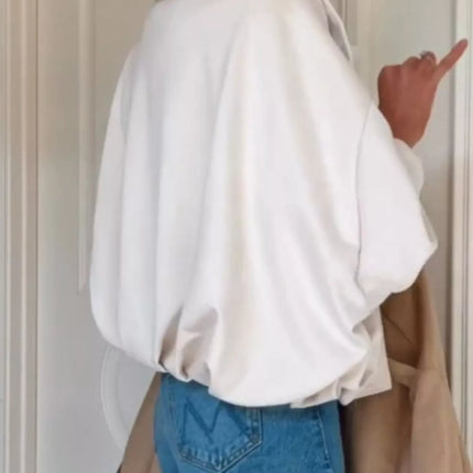 Zip Up Dropped Shoulder Suede Jacket