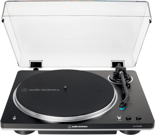 Audio Technica AT-LP70XBT-BS Turntable Fully Automatic Bluetooth Wire) |