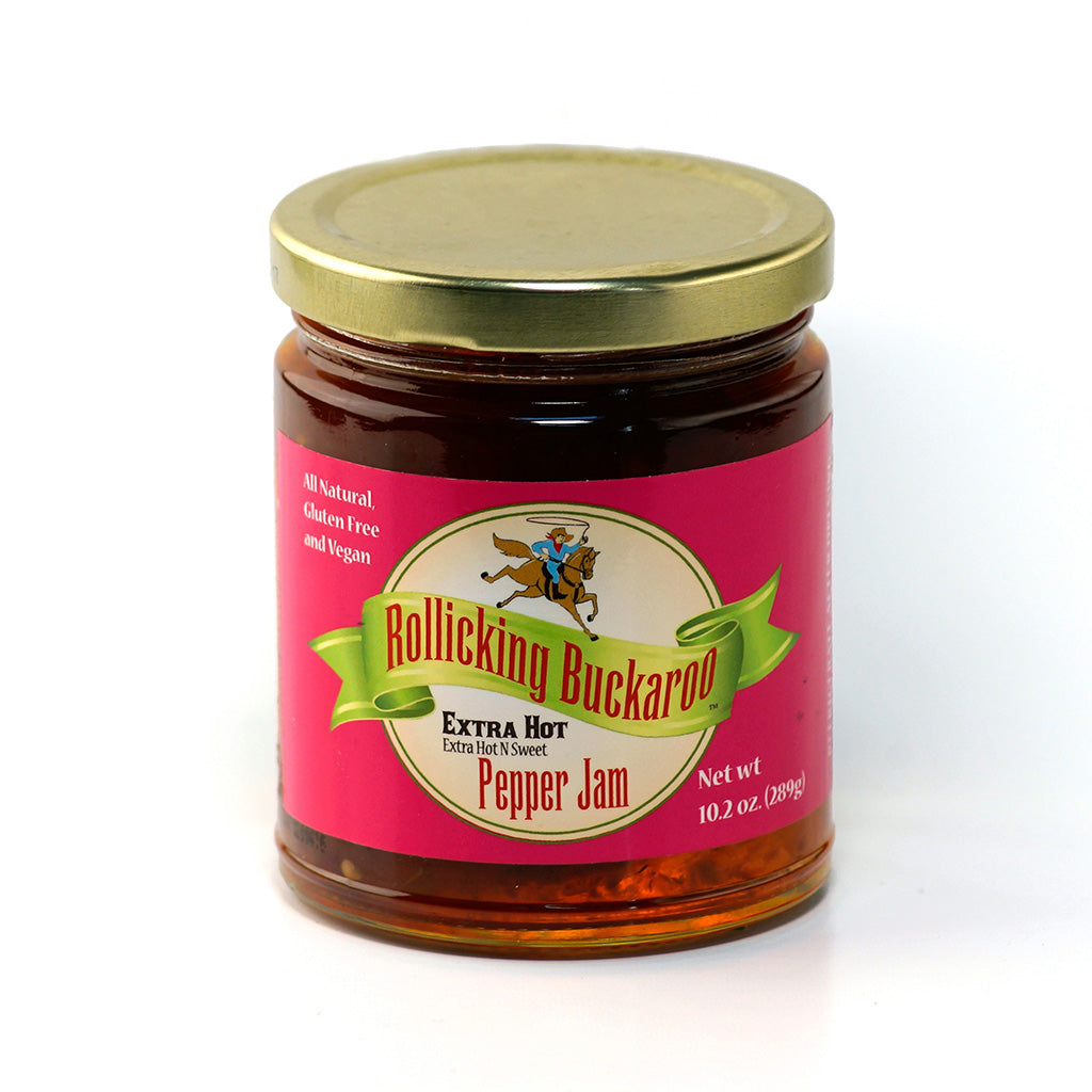 Rollicking Buckaroo Extra Hot Pepper Jam "Extra Hot N Sweet"