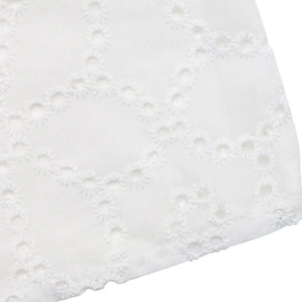 Eyelet Cutout Off-Shoulder Blouse