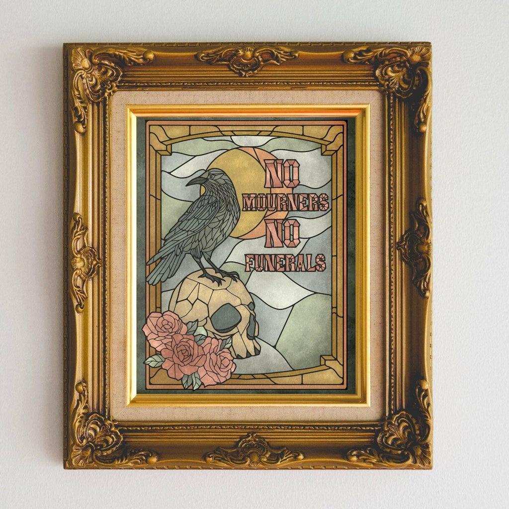 Well Read Babes - Six of Crows Giclee Art Print Gift Bookish Wall Art