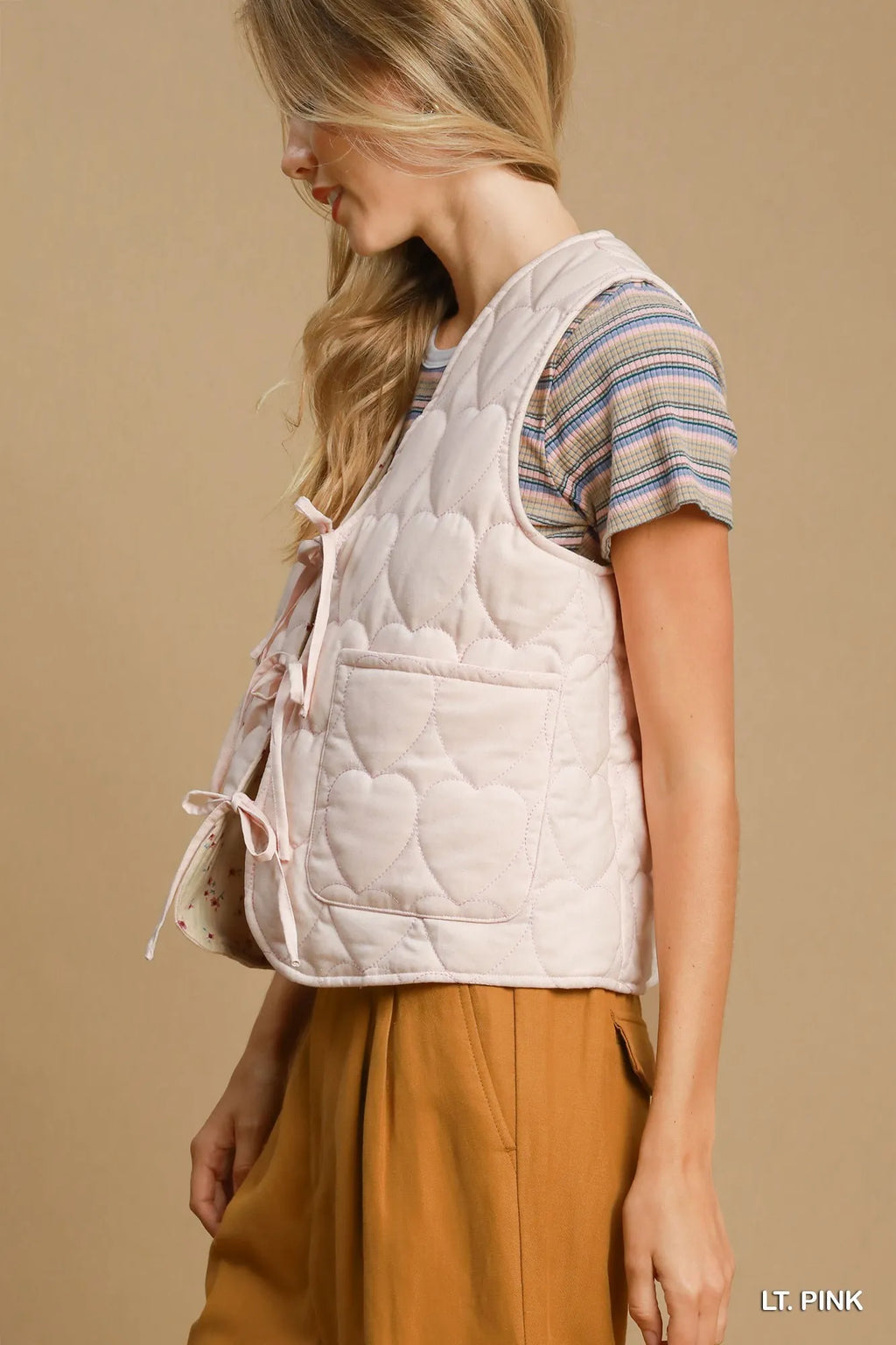 Quilted Tie-Front Vest