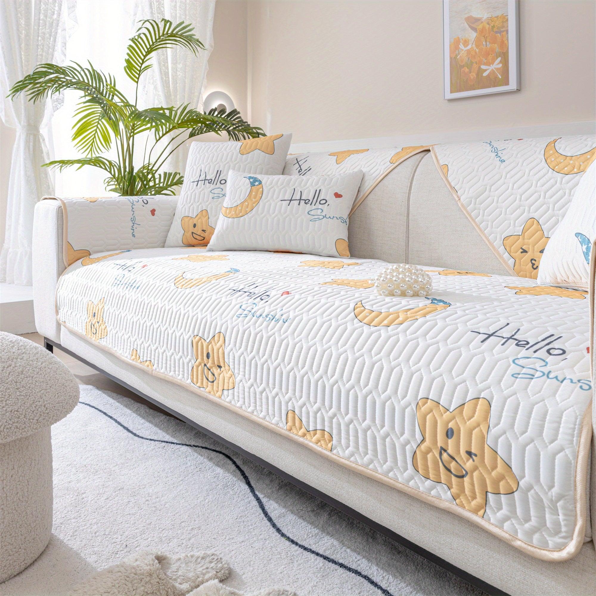 Cooling Ice Silk Dog Proof Couch Cover - Protect Your Sofa in Style