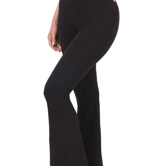 Wide Waistband Yoga Flare Pants
