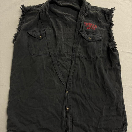 Biker Laughlin River Run Cut Off Vest 2014 Faded 2XL