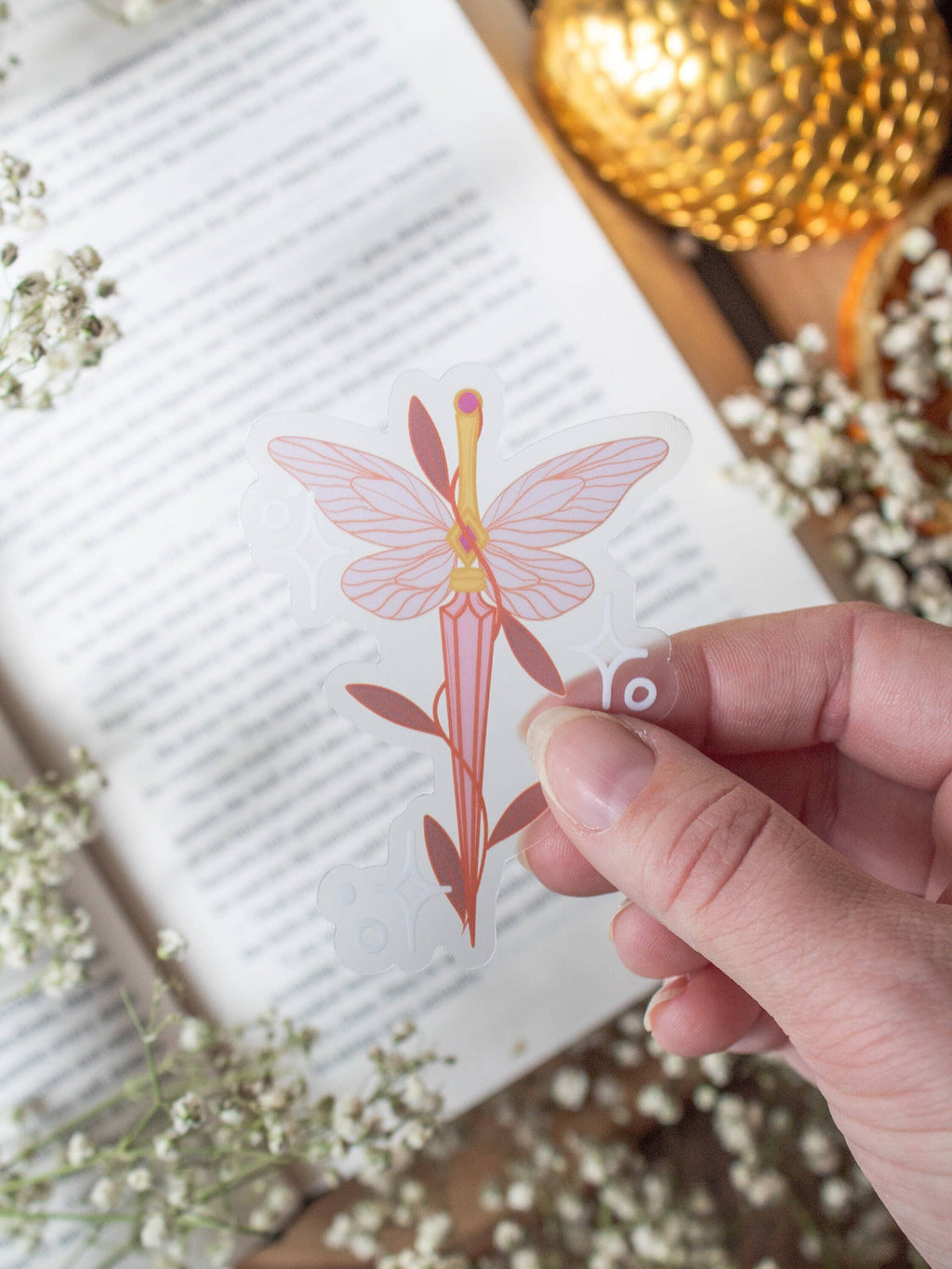 Meaggie Moos - Fantasy Faerie Dagger Bookish Vinyl Waterproof Sticker
