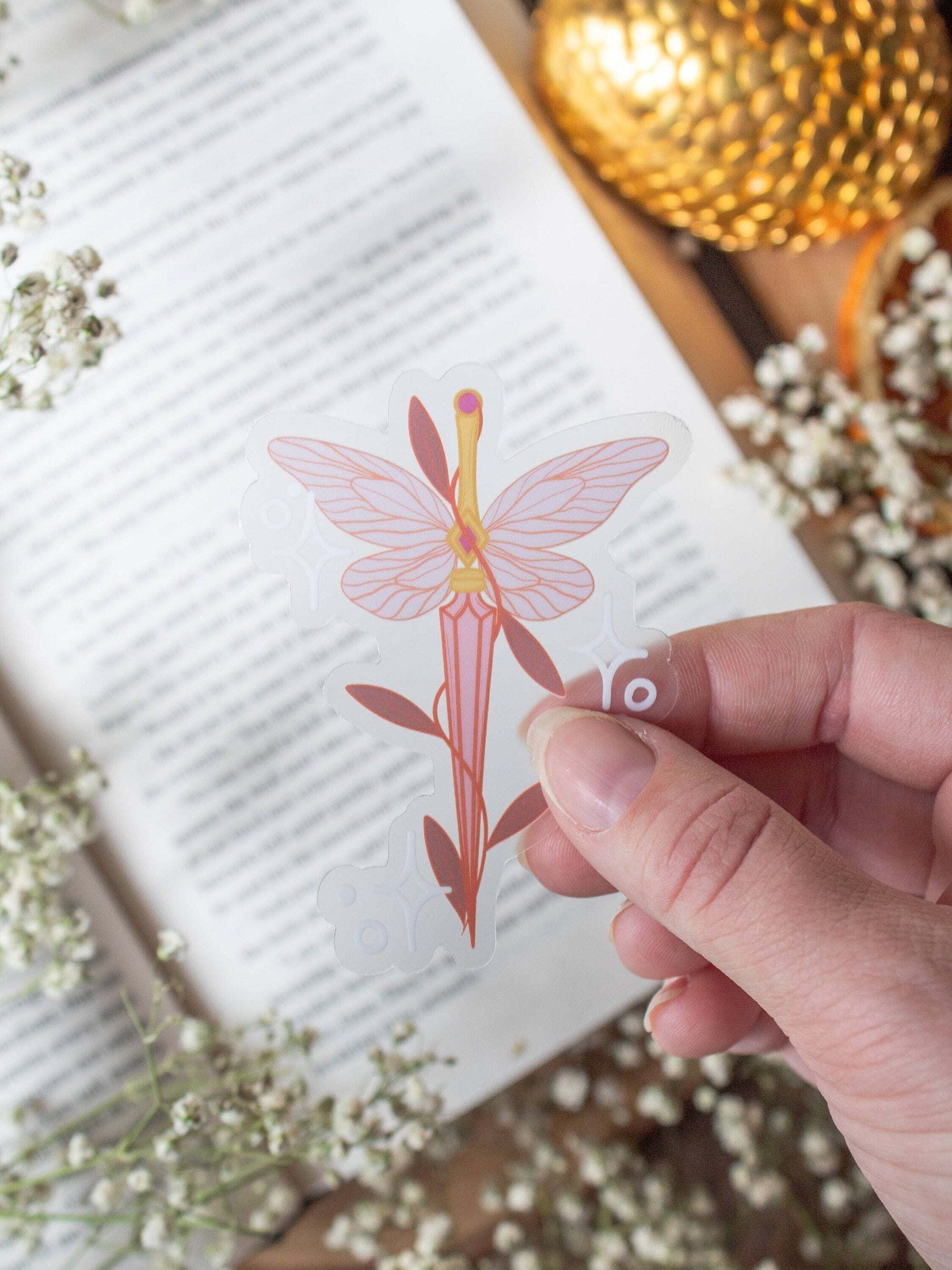 Meaggie Moos - Fantasy Faerie Dagger Bookish Vinyl Waterproof Sticker