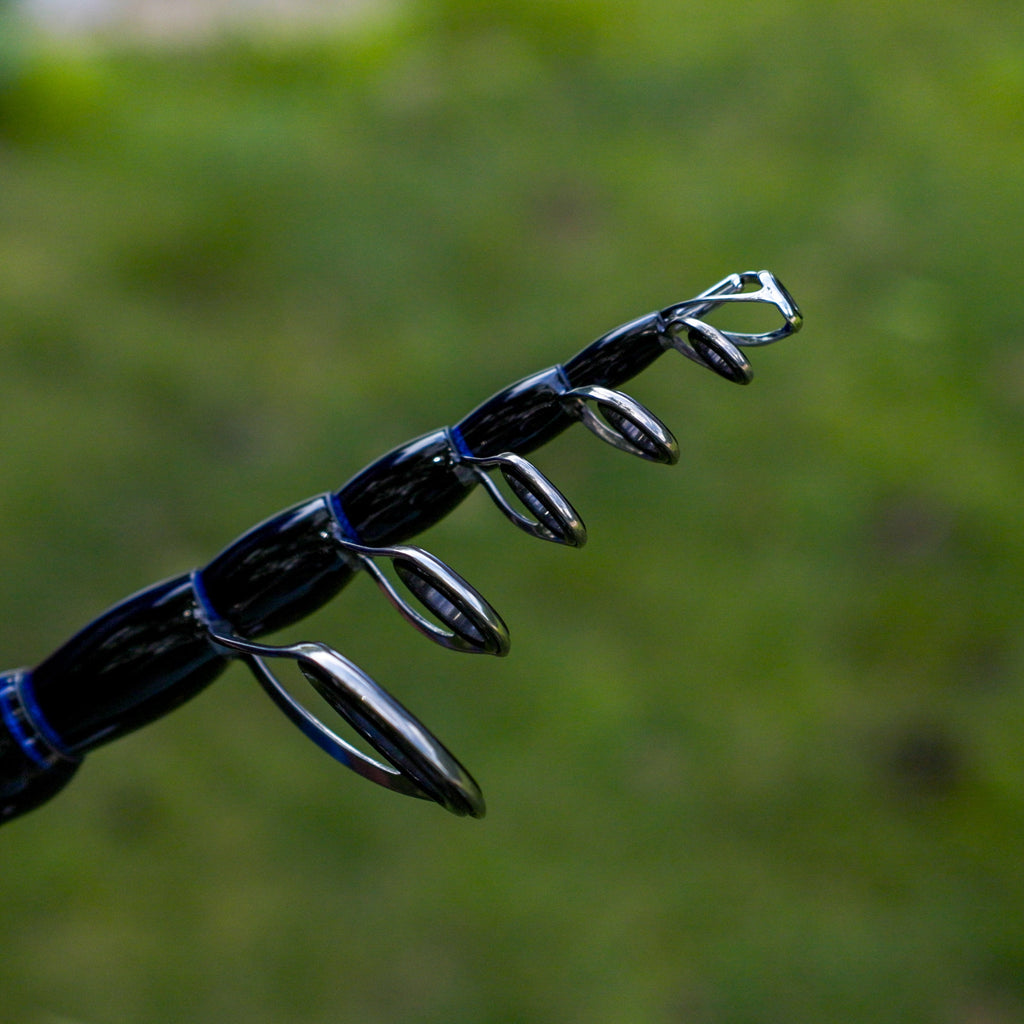 Reaction Tackle Telescopic Spinning Rod – Carbon Travel Fishing Rod – Collapsible Rod for Freshwater and Saltwater - NEW