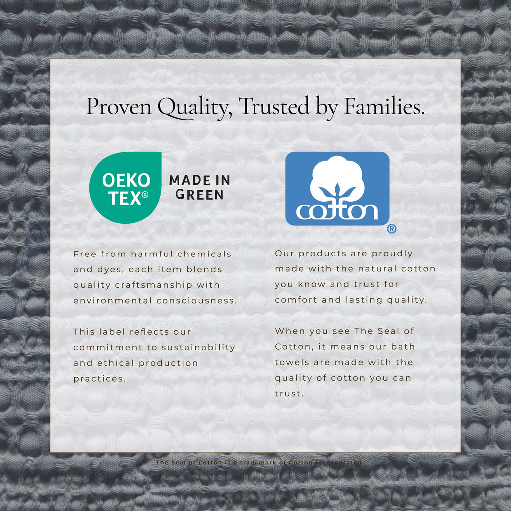 100% Cotton Honeycomb Waffle Garment Washed Quilt Set - Genevieve Collection