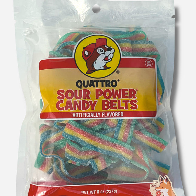 Buc-ee's Quattro Sour Power Candy Belts