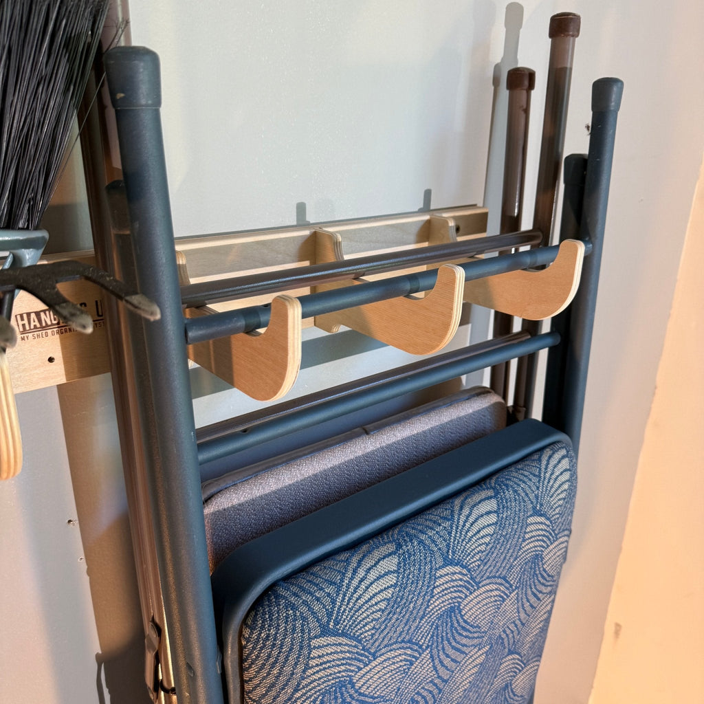 Heavy-Duty Garage Tool Organizer Rack – Wall-Mounted Yard Tool Storage Monkey Bars